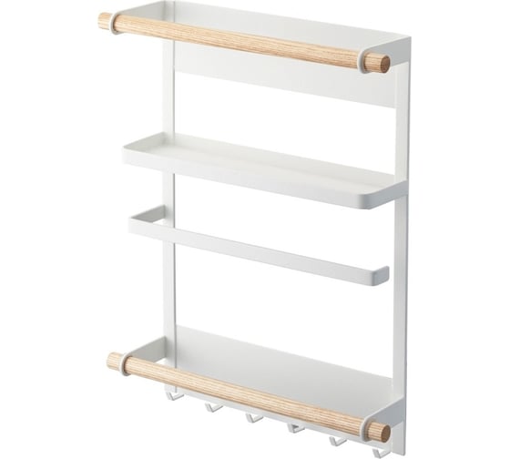 Изображение товара Полка магнитная Проф-Магнит белая, универсальный магнитный органайзер ПЛ_ББ