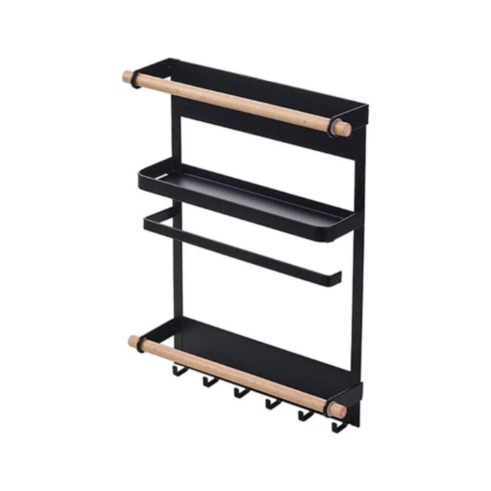 Изображение товара Полка магнитная Проф-Магнит черная универсальный магнитный органайзер