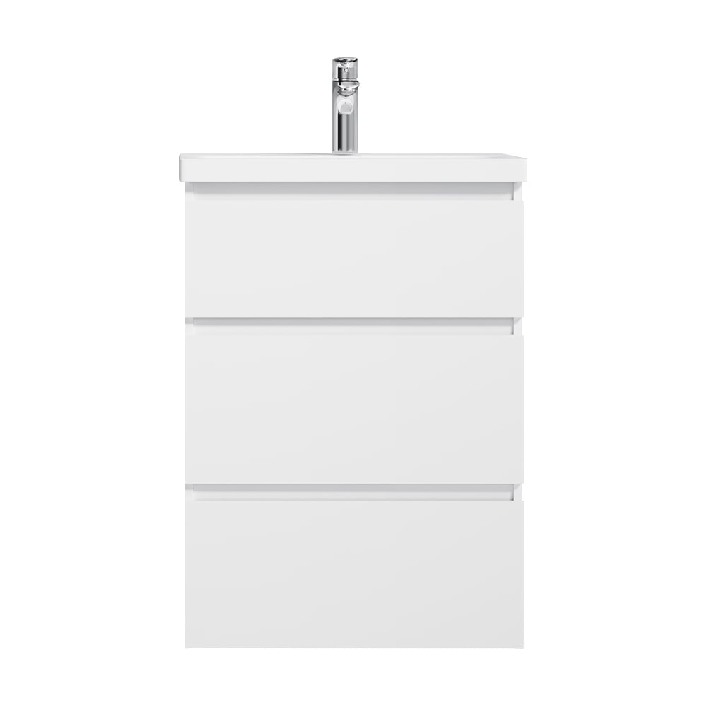 Изображение товара Напольная база под раковину AM.PM Gem S 60 см с 3 ящиками белый глянец