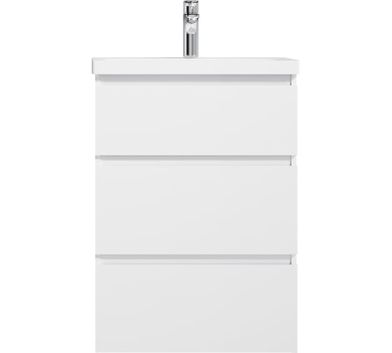 Изображение товара Напольная база под раковину AM.PM Gem S 60 см 3 ящика белый глянец M91FSX0602WG