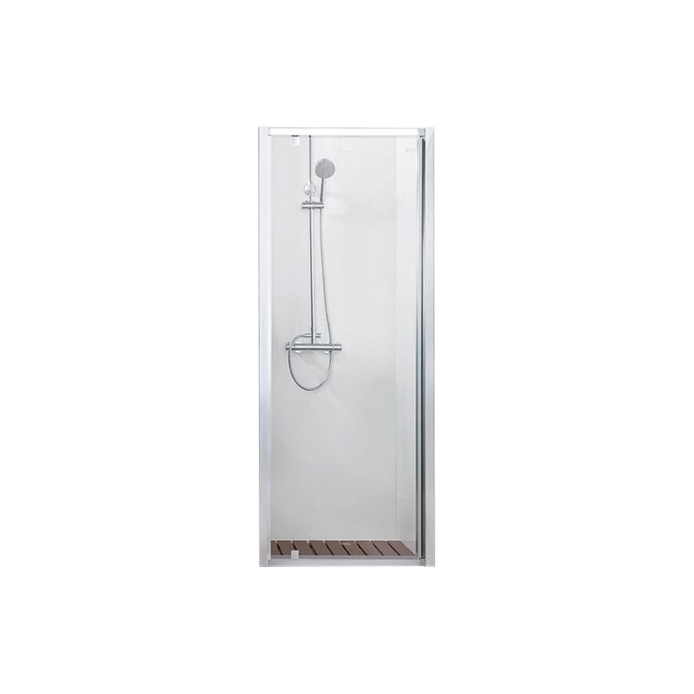 Распашная душевая дверь Bravat дверь для бани со стеклом два стекла 190×80см