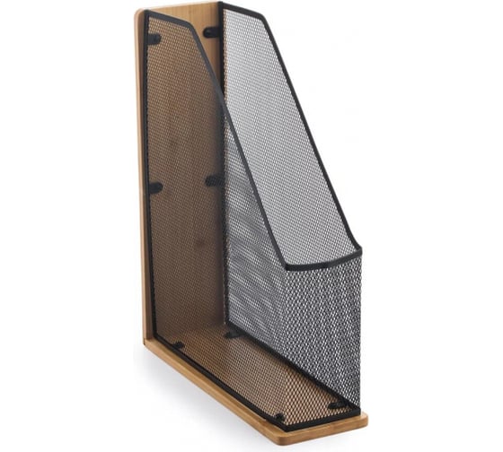 Изображение товара Органайзер для бумаги UNISTOR CLERK вертикальный, А4, цвет: черный, бамбук 212932