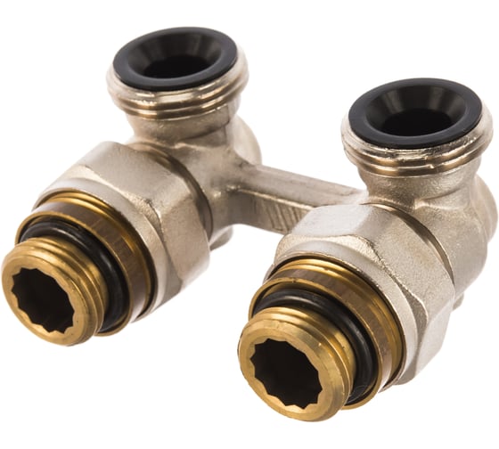 Изображение товара Угловой узел Watts нижнего подключения радиаторов ECK 10001886