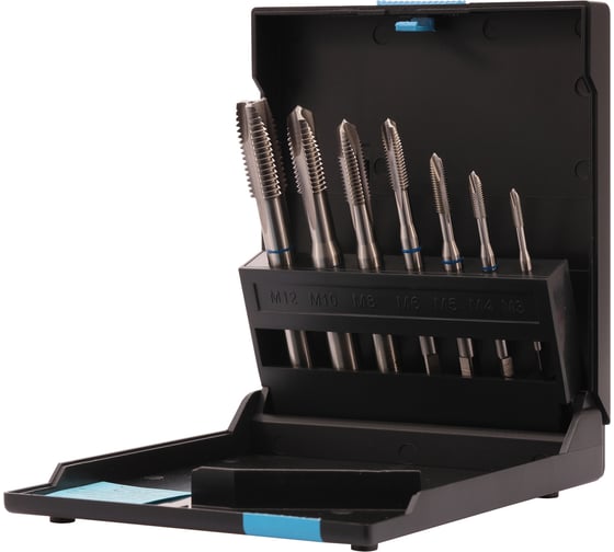 Изображение товара Набор машинных метчиков VOLKEL M3-M12 HSSE DIN371/376 (B/4-5P) 7 предметов V47854