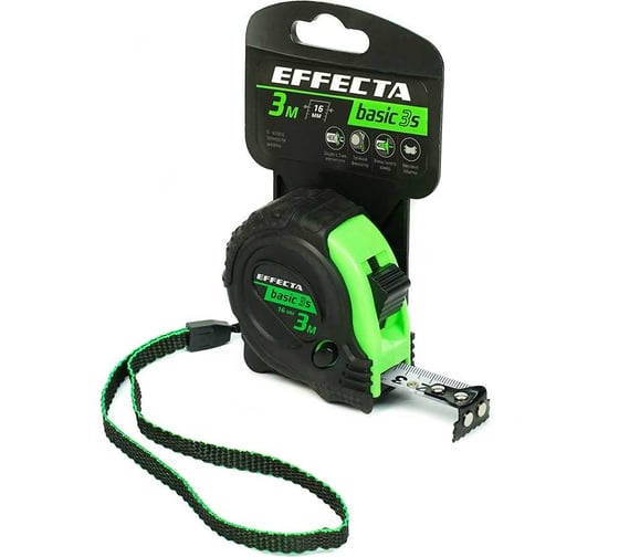 Изображение товара Рулетка с магнитом EFFECTA Basic 3S 3 м, 16 мм, 3 стопа 570316S