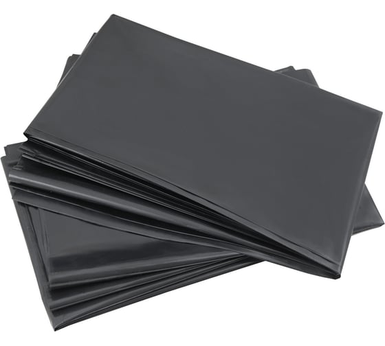 Изображение товара Мешки прочные для мусора 120 л, 70x110 см, черные, 50 шт, ПВД, 28 мкм ОФИСМАГ 608326