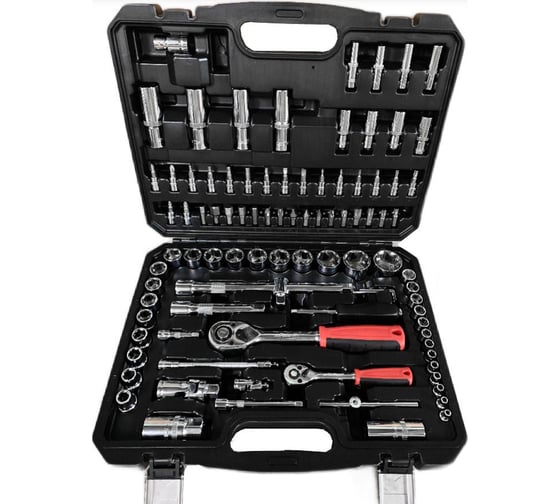 Изображение товара Набор торцевых головок Промлайн 1/4"-1/2" в пластиковом чемодане, 94 предмета ПЛ012048212_023