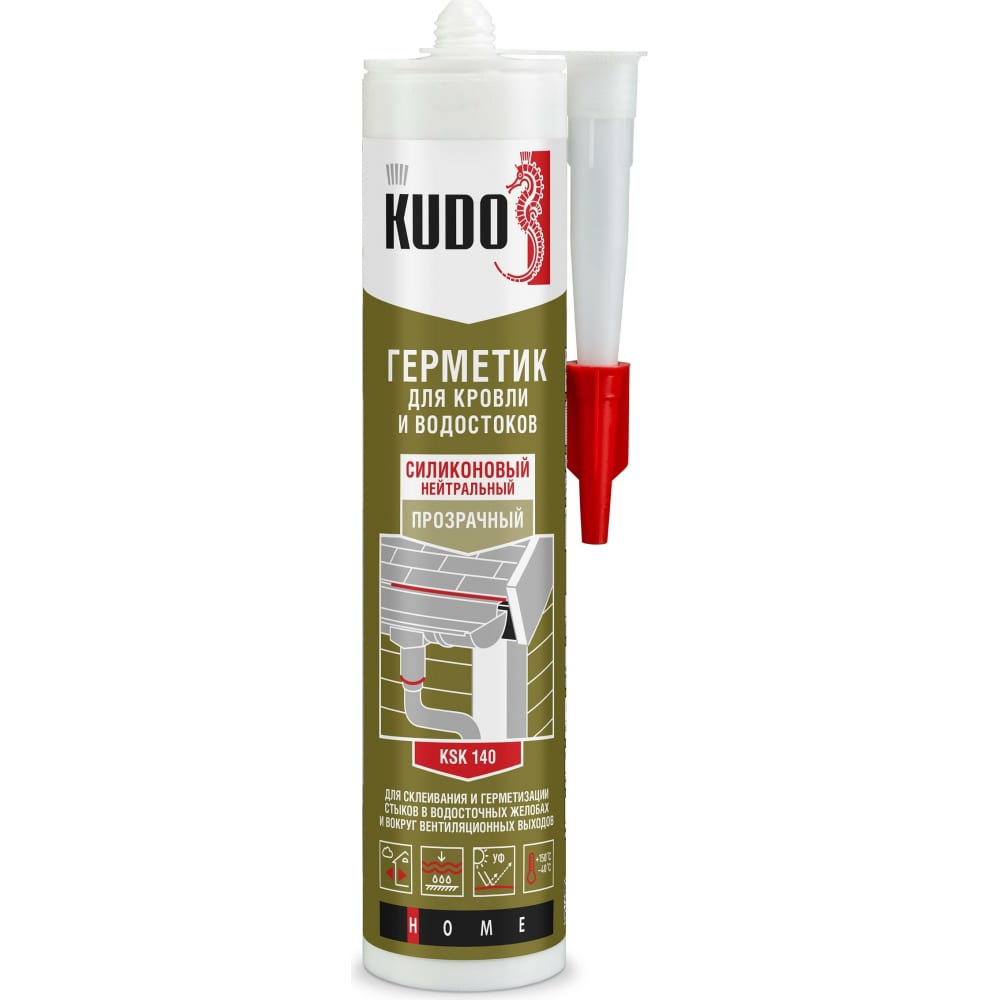 Герметик для кровли KUDO герметик силиконовый для кровли и водостоков tytan 16653 310 мл коричневый нейтральный