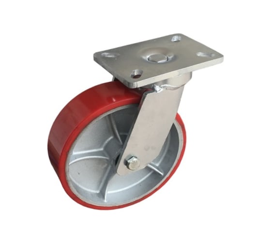 Изображение товара Колесо большегрузное сверхмощное полиуретановое поворотное 8060-01-PCI 150 мм MFK-TORG 1053150 ТГ