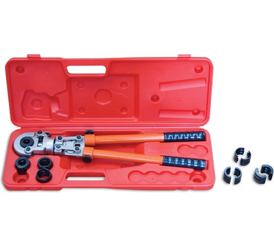 Изображение товара Ручной пресс-инструмент для обжима металлопластиковых труб и фитингов с вкладышами FORA ТН 16-20-26-32 006060101