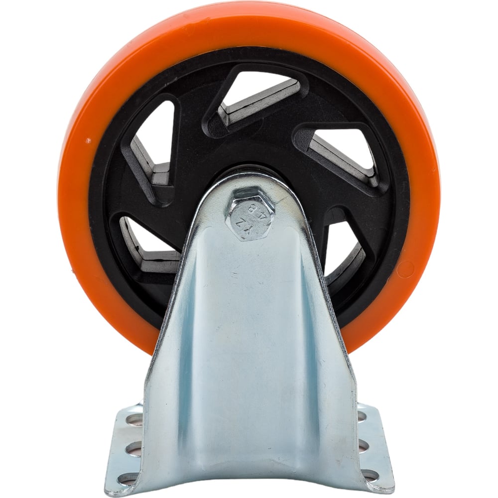 Большегрузное полиуретановое неповоротное колесо MFK-TORG поворотное полиуретановое колесо mfk torg
