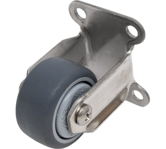 Изображение товара Колесо серая мягкая резина неповоротное SUS 304 40 мм MFK-TORG 3052040НЕРЖ