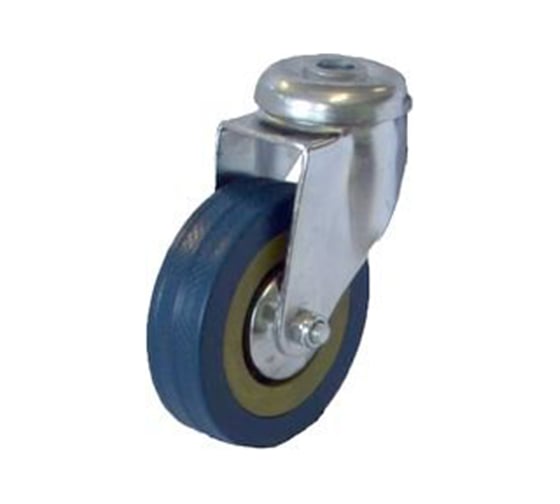 Изображение товара Колесо серая резина под болт отверстие 12 мм SCHG42 100 мм MFK-TORG 3056100