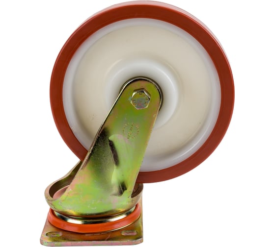 Изображение товара Колесо сверхмощное полиуретановое поворотное 200 мм MFK-TORG ED01-ZBP-200