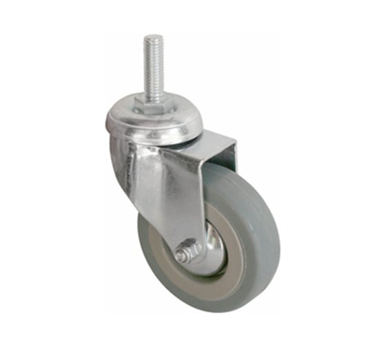 Изображение товара Колесо серая мягкая резина крепление болтом М10 SCTG93 75 мм MFK-TORG 5062075M