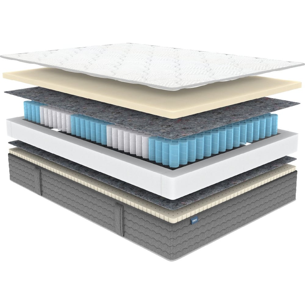 Изображение товара Матрас Димакс ОК Мемо Софт 120x200 см ортопедический с эффектом памяти натуральный латекс