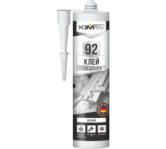 Изображение товара Клей вместо гвоздей KIM TEC 92 для декор. элементов белый 280мл 11602847