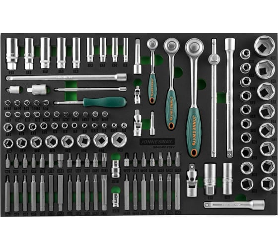 Изображение товара Набор инструментов 81 пр в EVA ложементе 560x400 мм Jonnesway 49275