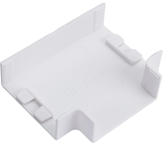 Изображение товара Угол EKF T-образный, 40х16мм, 4 шт, Plast, PROxima, Белый tchw-40-16x4