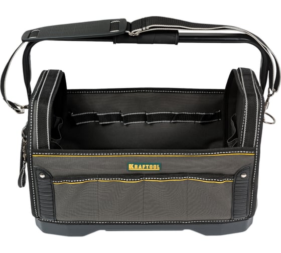 Изображение товара Каркасная сумка Kraftool INDUSTRIE жесткое пластиковое дно, 20 карманов, 8 петель-держателей 38741
