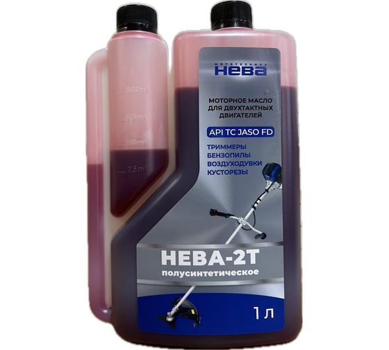 Изображение товара Масло моторное 2Т полусинтетическое API TC JASO FD, 1 л НЕВА Мототехника 4606882037484