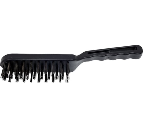 Изображение товара Проволочная щетка Зубр Эксперт стальная большая с пластмассовой ручкой 4 ряда 35011-4_z01