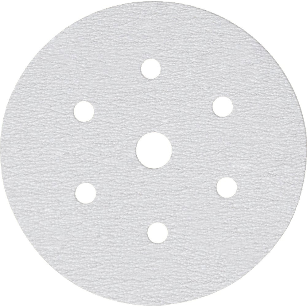 Изображение товара Круг шлифовальный на бумаге B322 150 мм 6+1 отверстий 100 зернистости 10 шт SUNMIGHT