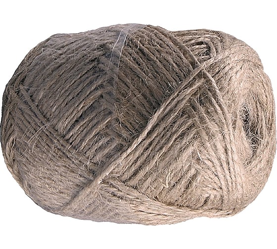 Изображение товара Джутовый шпагат Зубр 2-ниточный 140 м 0.56 ктекс 50120-140