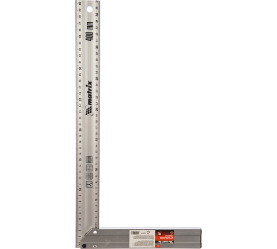 Изображение товара Алюминиевый угольник Matrix 400 мм литой 32474