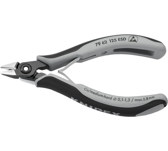 Изображение товара Прецизионные антистатические бокорезы Knipex для электроники ESD 125 мм KN-7962125ESD