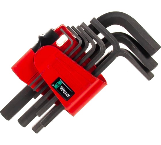Изображение товара Набор Г-образных ключей метрических Wera 950/9 BM N CLIP 9TLG/9 PCS WE-021737
