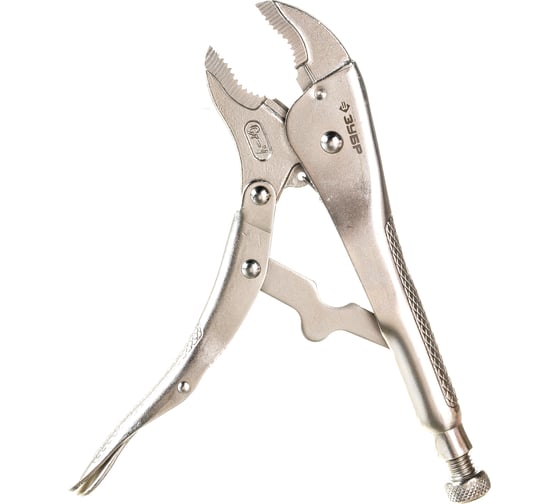 Изображение товара Универсальный ручной зажим Зубр Эксперт для круглых профилированных и плоских деталей губки из кованой Cr-V стали 250 мм 22510-25