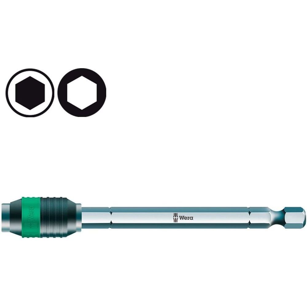 Изображение товара Битодержатель 889/4 R Rapidaptor 1/4"x100 мм Wera WE-052504