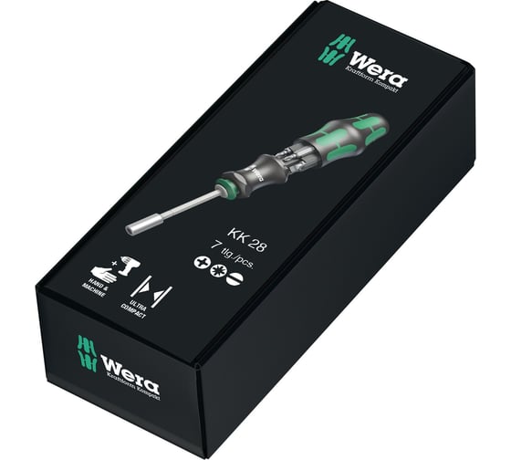 Изображение товара Битодержатель+Биты Wera Kraftform Kompakt 28 SB WE-073240