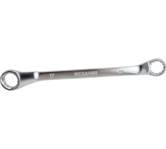 Изображение товара Кольцевой гаечный ключ Энкор коленчатый 16x17 мм 1/10/100 26119