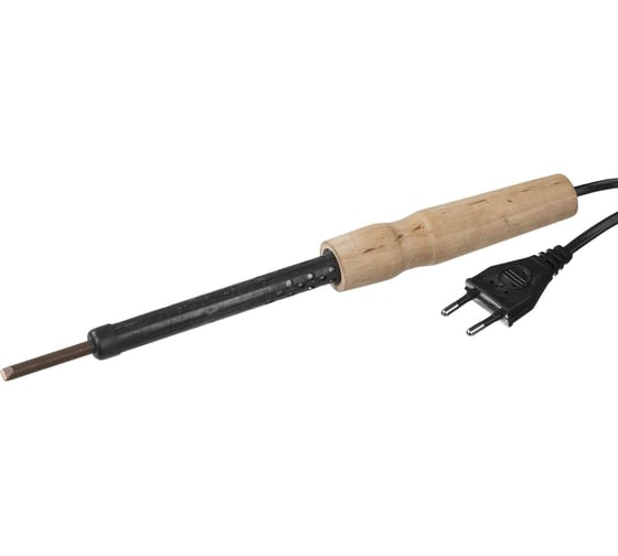 Изображение товара Электропаяльник Без бренда с деревянной рукояткой 65 Вт 55407-65