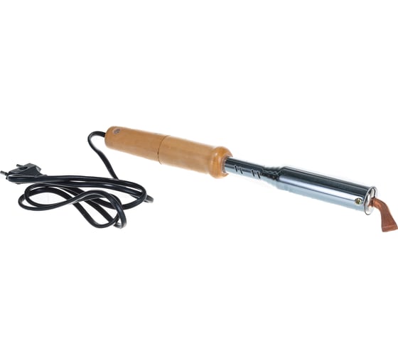 Изображение товара Паяльник Mos деревянная ручка 100 Вт 60471М