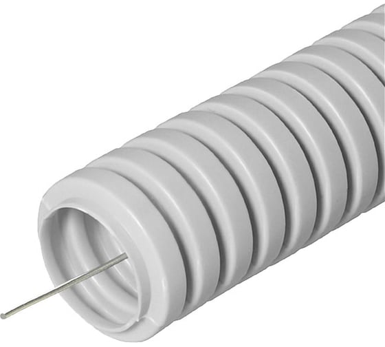 Изображение товара Гофрированная труба Промрукав ПВХ тяжелая 750 Н серая с/з д63 15м PR.0163411