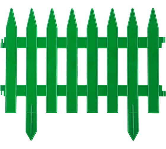 Изображение товара Декоративный забор Grinda 28x300 см, зеленый 422201-G