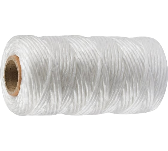 Изображение товара Многоцелевой шпагат Зубр полипропиленовый белый 60 м 1200текс 50031-060