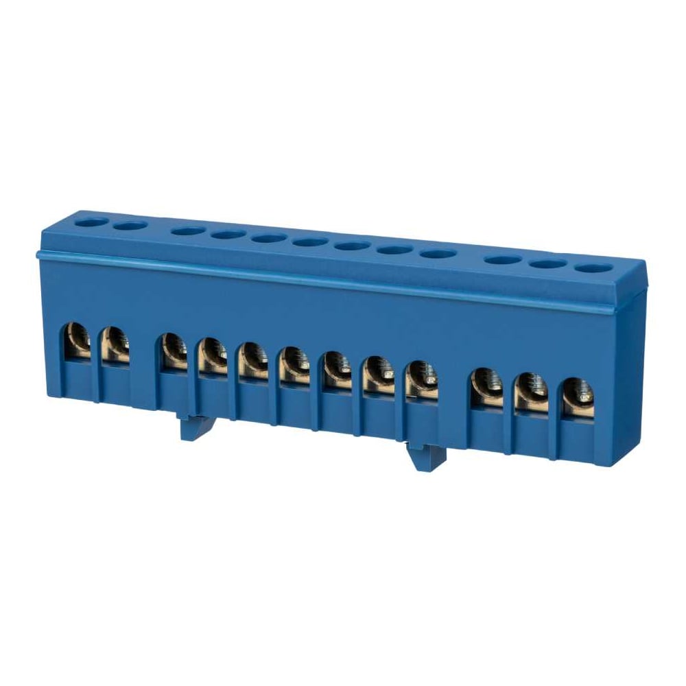 Изображение товара Шина TDM ELECTRIC N нулевая синяя на DIN-рейку 6x9мм, 12 групп