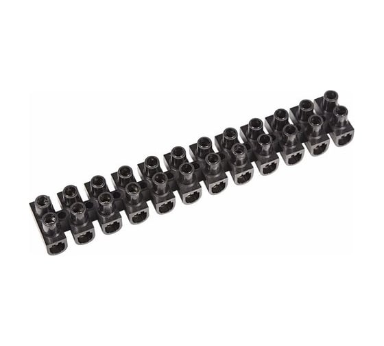 Изображение товара Клеммная винтовая колодка REXANT KВ-6 (2,5-6 мм2), ток 6 A, полипропилен черный (ЗВИ) 10 шт 07-5006-2