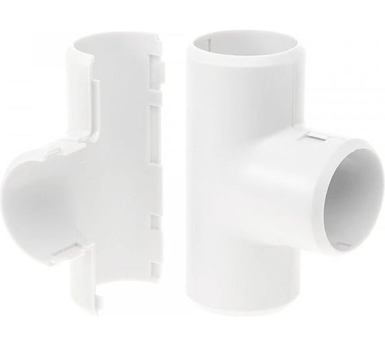 Изображение товара Разборный тройник Промрукав d32 мм белый 15 шт PR.07332б