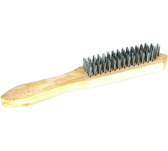 Изображение товара Щетка Атака №138 713303 с деревянной ручкой 3-х рядная 26592