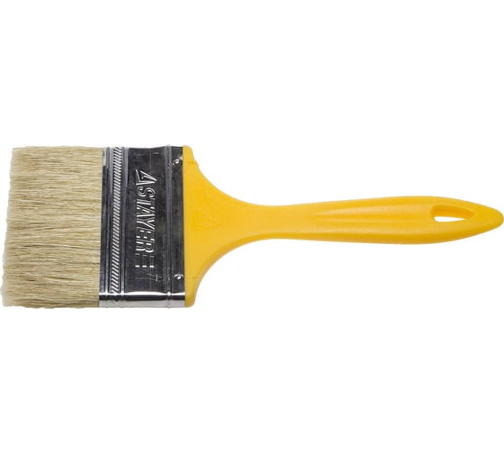 Изображение товара Плоская кисть STAYER Universal светлая натуральная щетина, пластмассовая ручка, 100мм, 4" 0107-100_z01