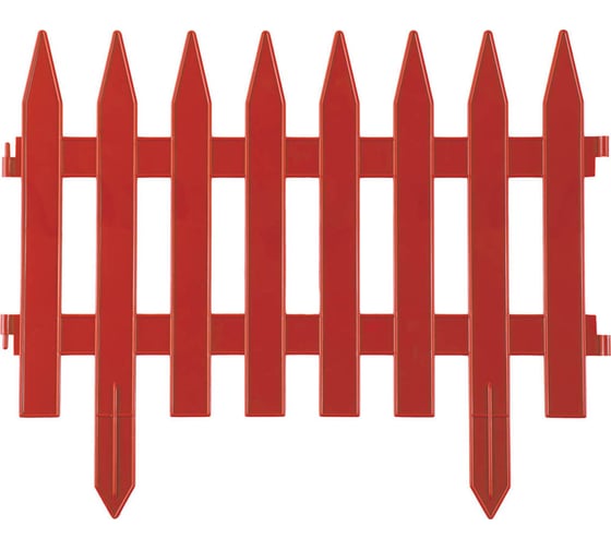 Изображение товара Декоративный забор Grinda 28x300 см, терракотовый 422201-T