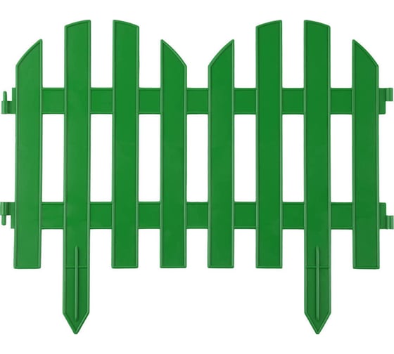 Изображение товара Декоративный забор Grinda Палисадник 28x300 см зеленый 422205-G