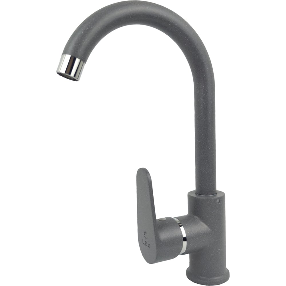 Изображение товара Смеситель для кухни LEX Tanaro Deep Grey RULE000173 с поворотным изливом