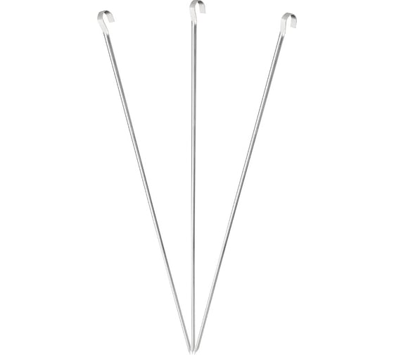 Изображение товара Набор шампуров Ecos 560*10*0,7мм, угловой, без витка, 3шт. 999716