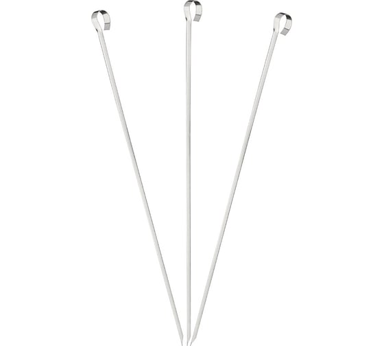 Изображение товара Набор шампуров Ecos 450*10*0,7мм, угловой, без витка, 3шт. 999714